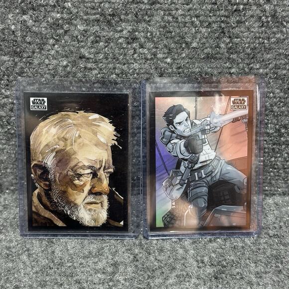2022 Topps Chrome Star Wars Galaxy Refractor & Sketch Card Lot Of (7) Cards! - Picture 3 of 6